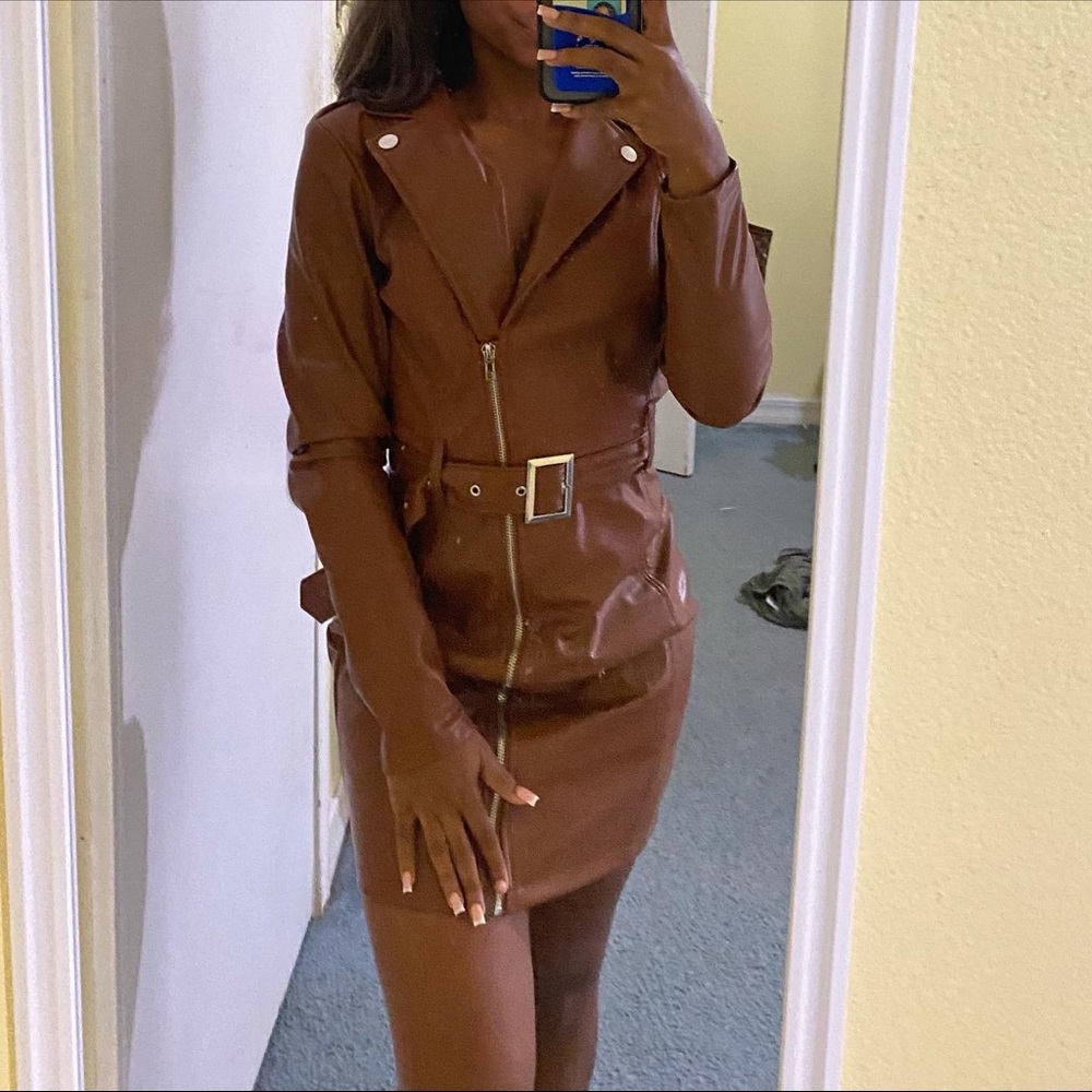 Selling this leather dress!!